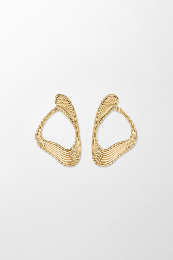 fernando jorge Stream Lines Loop Earrings