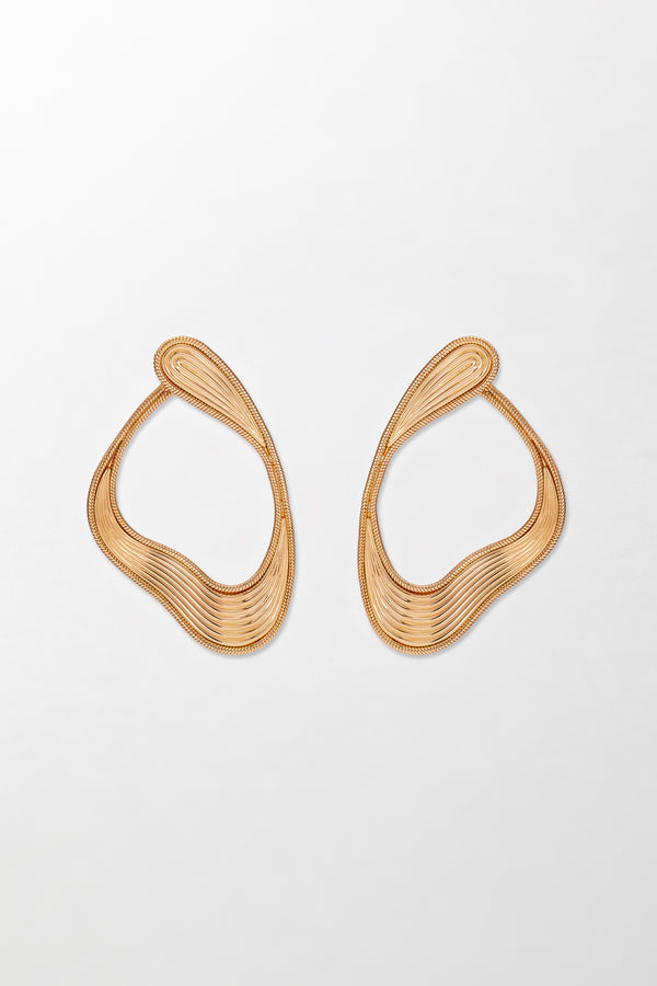 fernando jorge Stream Lines Medium Loop Earrings
