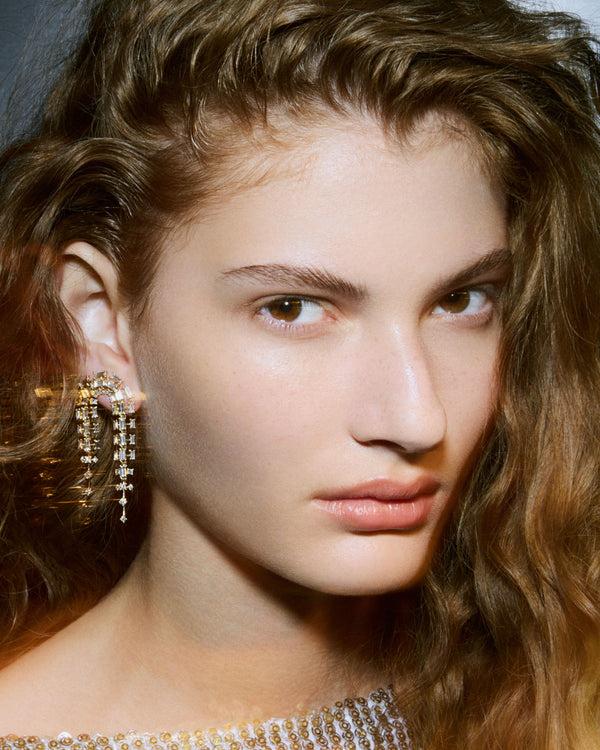 Fernando Jorge Vertex Short Doubled Earrings