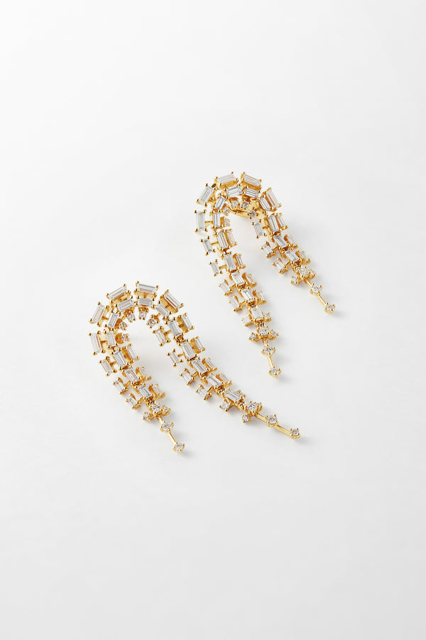 Fernando Jorge Vertex Short Doubled Earrings