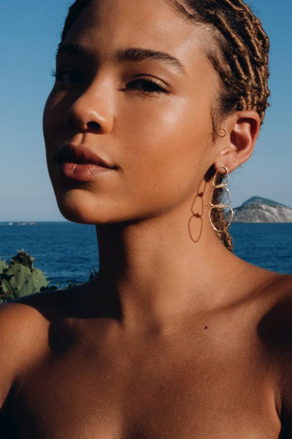 Fernando Jorge Fluid Diamonds Medium Chain Earrings