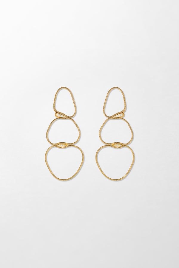 fernando jorge Fluid Diamonds Medium Chain Earrings