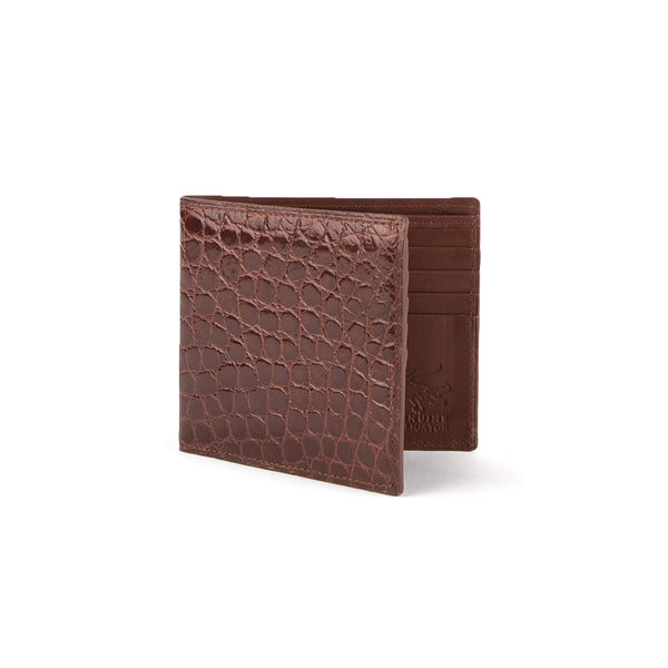 ferrini Alligator Billfold Cognac