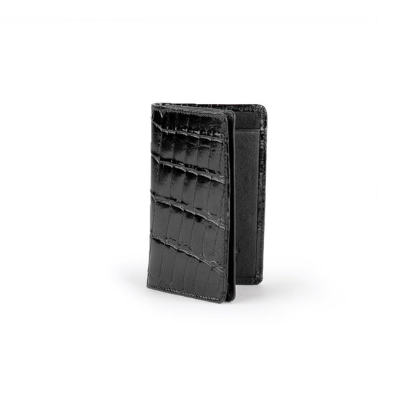 ferrini Alligator Card Holder Black