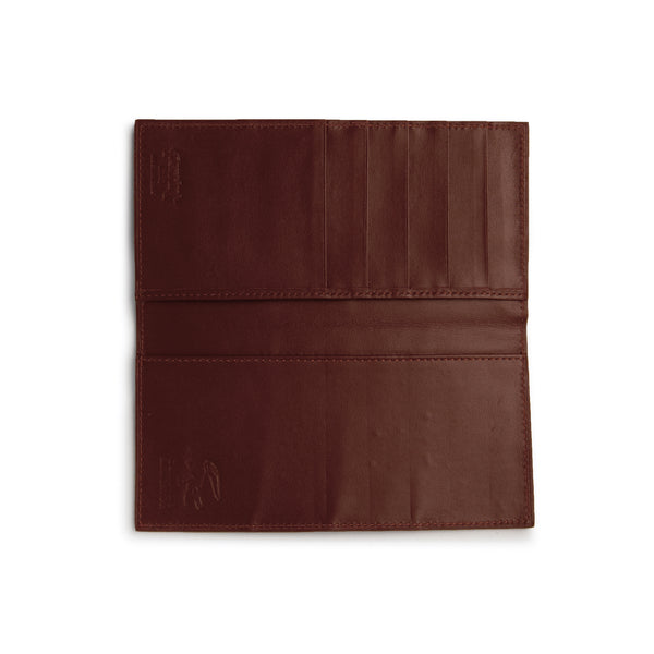 Ferrini Alligator Checkbook Cognac