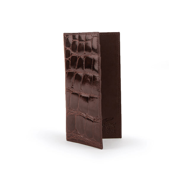 ferrini Alligator Checkbook Nicotine