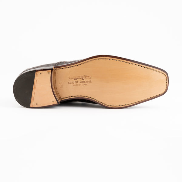Ferrini Belly Alligator-3922 Chocolate