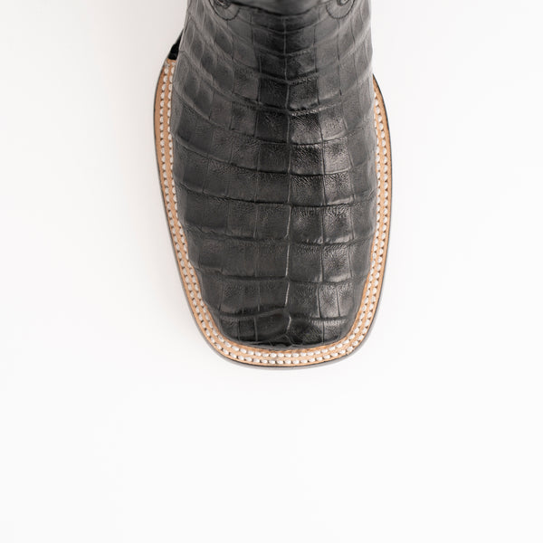 Ferrini Belly Caiman Dakota Black
