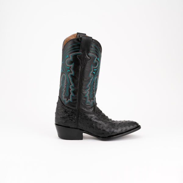 Ferrini Colt - Men's Full Quill Ostrich Black
