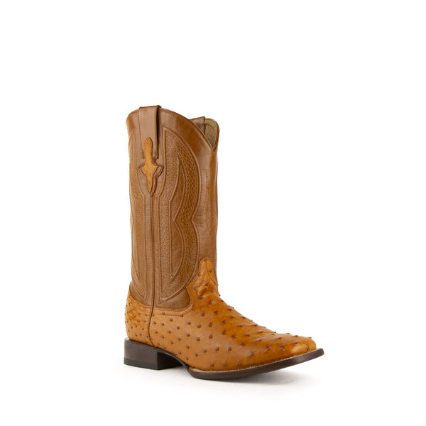 ferrini Colt - Men's Full Quill Ostrich Cognac
