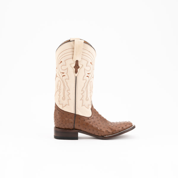 Ferrini Colt - Men's Full Quill Ostrich Kango Tabac