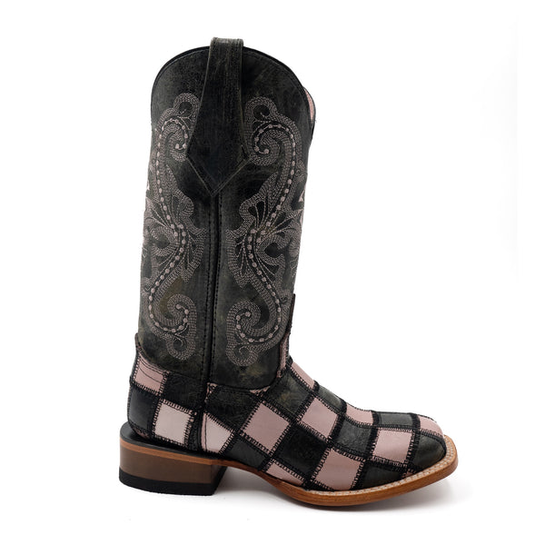 Ferrini Patchwork Black/Pink
