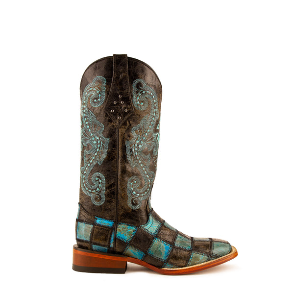 Ferrini Patchwork Black/Teal