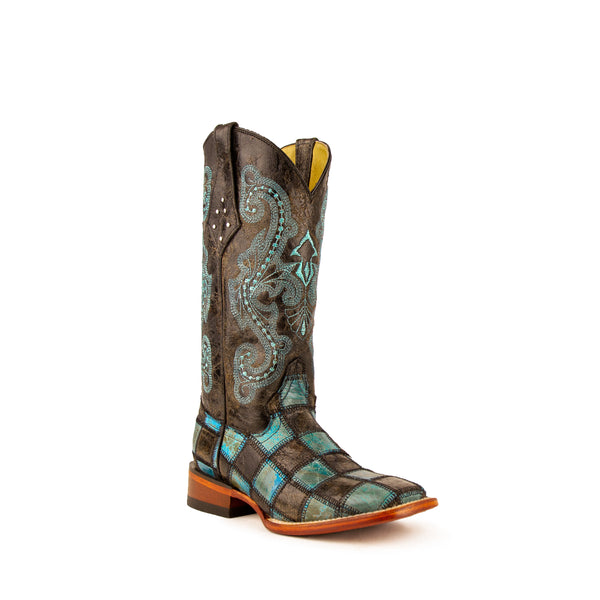 ferrini Patchwork Black/Teal
