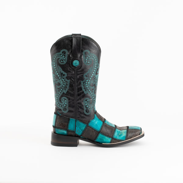 Ferrini Patchwork - Men's Black/Teal