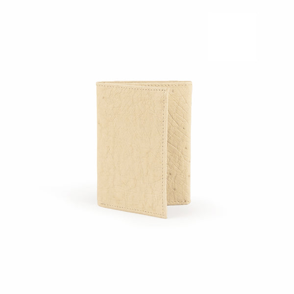 ferrini Smooth Ostrich Trifold Winter White