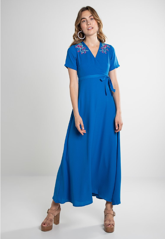 Fever London Abigail Maxi Dress Blue