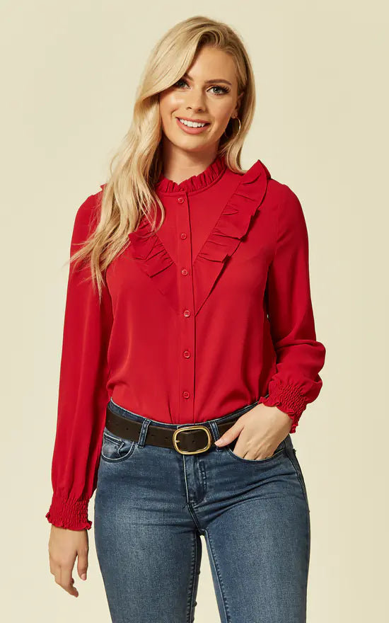 fever london Amaya Blouse Red