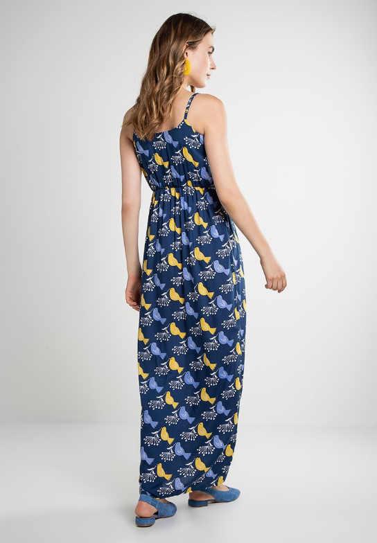Fever London Cassie Maxi Dress Navy Multi
