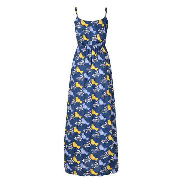 Fever London Cassie Maxi Dress Navy Multi