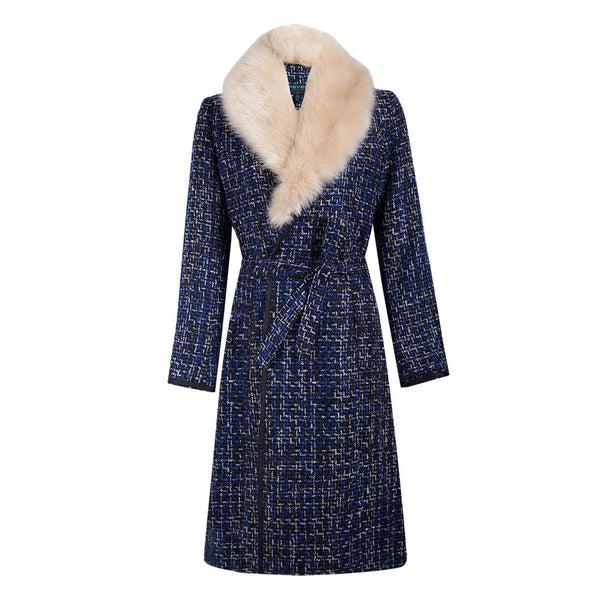 fever london Enid Coat Sapphire/Black