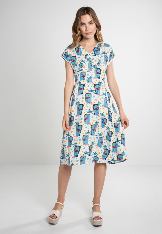 fever london Flamingo Dress Multi