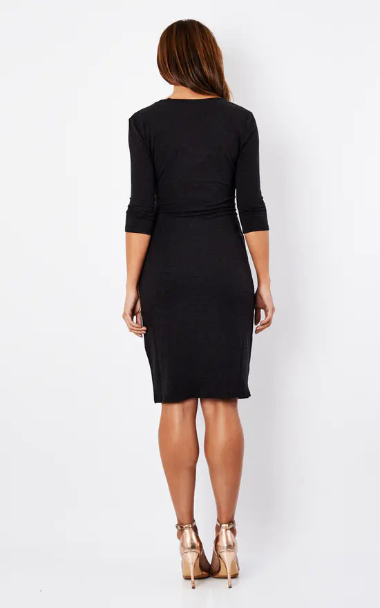 Fever London Grey 'Doya' Side Ruched Dress