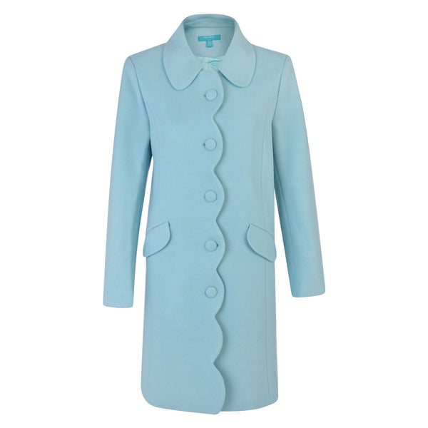 fever london Lana Coat Duck Egg Blue