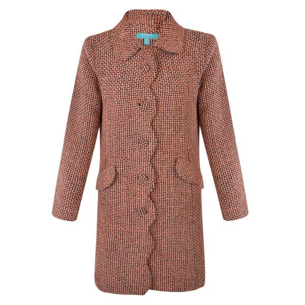 fever london Lana Coat Orange/Brown/Cream