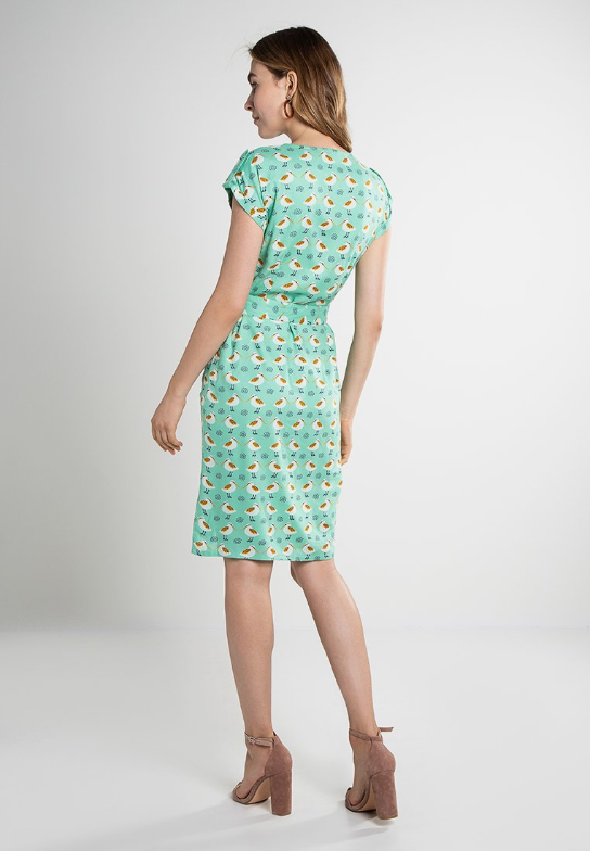 Fever London Lavinia Button Down Dress Mint