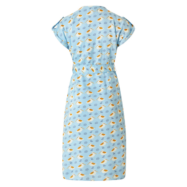 Fever London Lavinia Button Down Dress Sky
