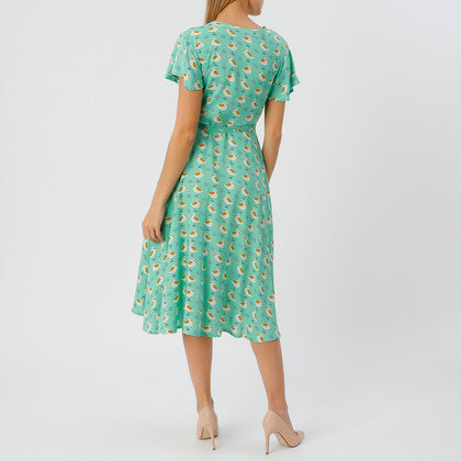 Fever London Lavinia Wrap Dress Mint