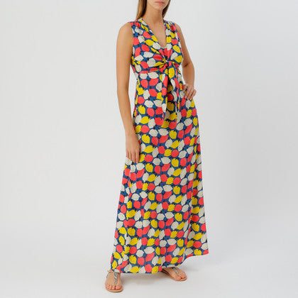 fever london Lemonade Maxi Dress Navy Multi
