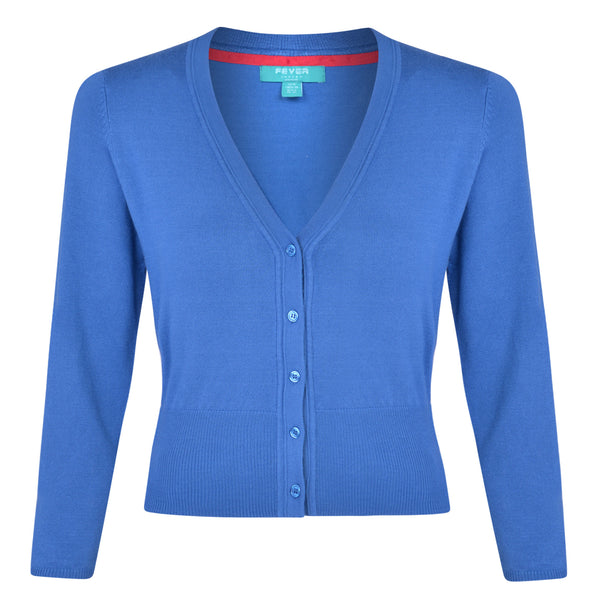 fever london Mariel Cardigan Lagoon Blue