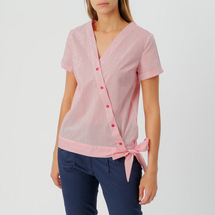 Fever London Penny Top White/Red