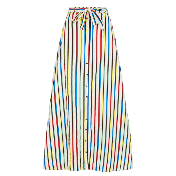 Fever London Pia Maxi Skirt Multi Stripe