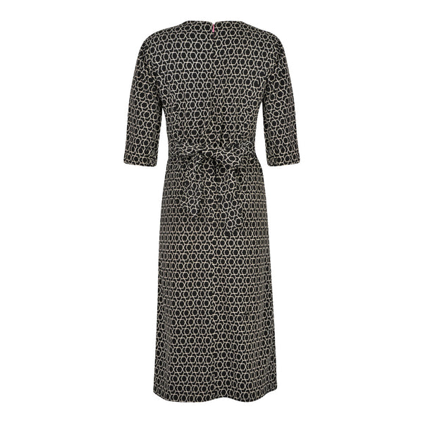 Fever London Rome Dress Black/Cream