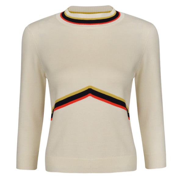 Fever London Saunton Top Cream Multi