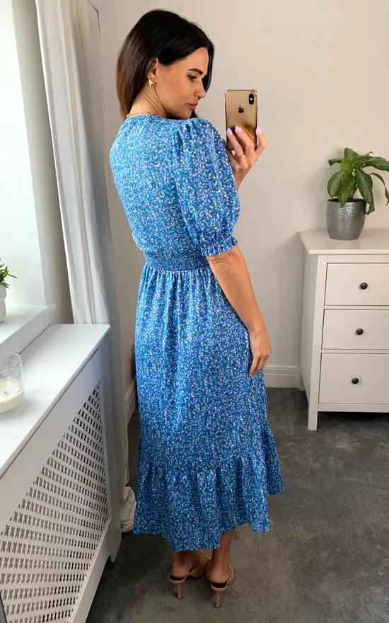 Fever London Tea Dress Light Blue