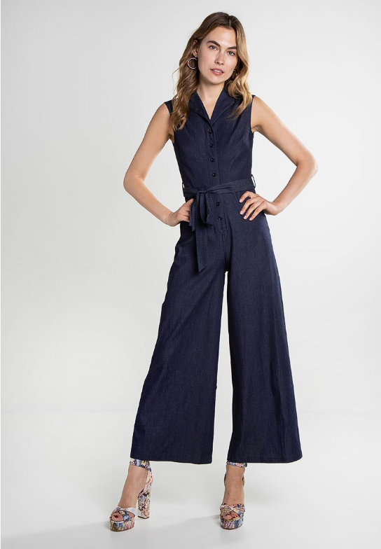 Fever London Yvonne Jumpsuit Dark Denim