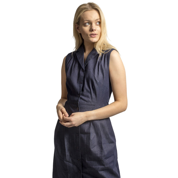 Fever London Yvonne Shirt Dress Dark Denim