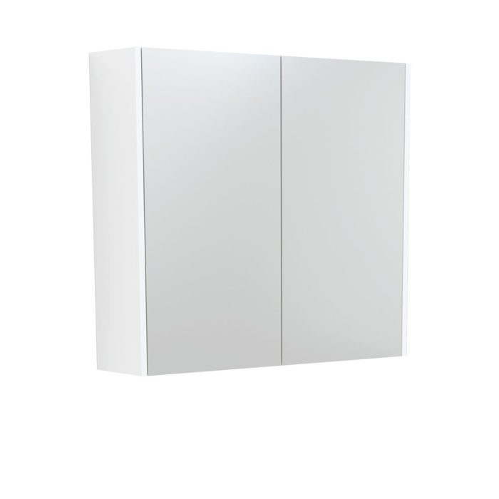 fienza 750 Mirror Cabinet with Satin White Side Panels