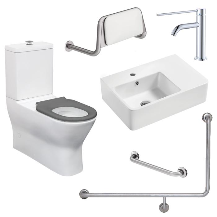 fienza Accessible Delta Care Kit with Left-Hand 90° Rail