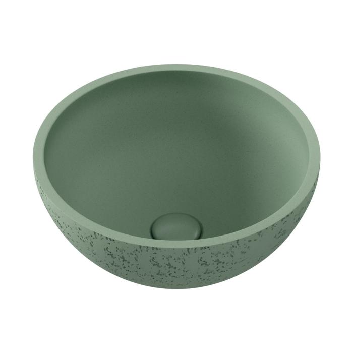 fienza Alba Round Concrete Above Counter Basin Sage