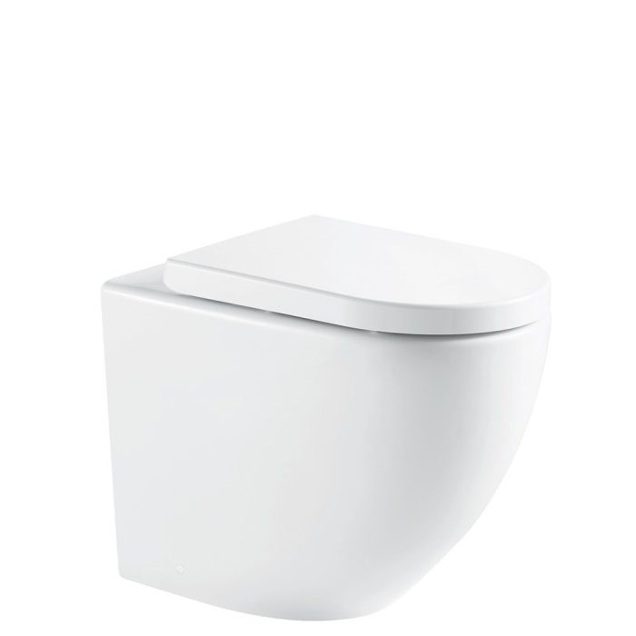 fienza Alix Ambulant Wall-Faced Toilet Suite Gloss White