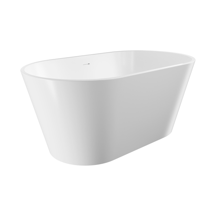 fienza Austin Freestanding Acrylic Bath with Overflow 1400mm