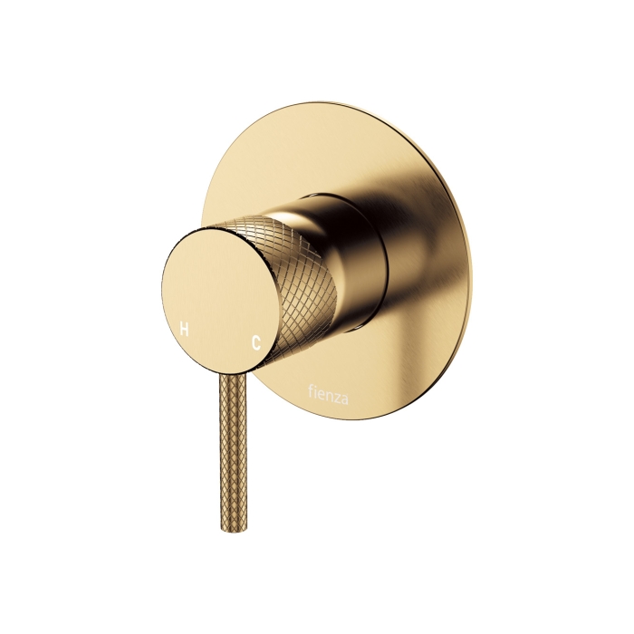 fienza Axle Wall Mixer Large Round Plate Urban Brass