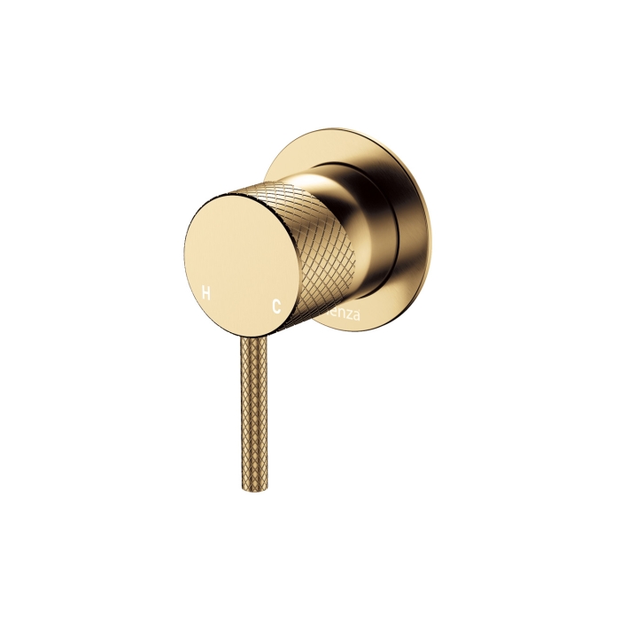 fienza Axle Wall Mixer Small Round Plate Urban Brass