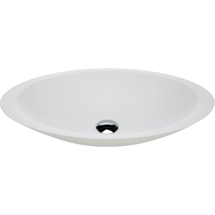 fienza Bahama Solid Surface Above Counter Basin Matte White