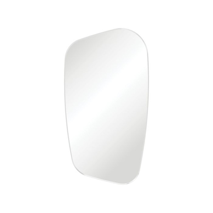 fienza Capriccio Matte White Asymmetrical Framed Mirror